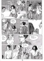 Une planche encrée de Monde de brutes