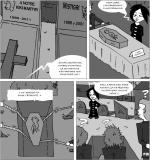 Goth au cimetière des animaux