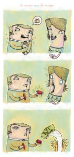 le coeur sur la main